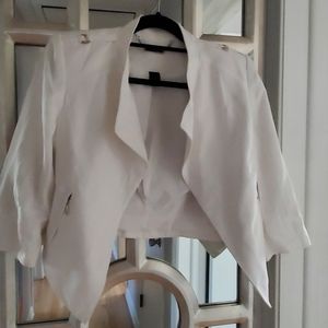 White House Black Market White blazer size 6